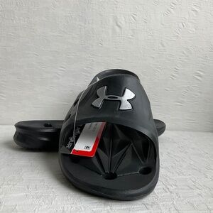 Under Armour Men’s Locker III Slide Synthetic Slip On Sandals Shower Shoes  11